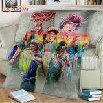 Stranger Things tekk Demodogs Cartoon Flanell tekk &Otilde;udustekk elutuppa Diivanvoodi lastele Kingitus Kodukaunistus 130x150cm