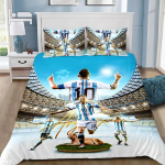 Poisi T&uuml;druku Magamistoa Kaunistus Lapsed &Uuml;he Kahekohaline Suur Suurus-M-messis Tekikott Padjap&uuml;&uuml;r Voodipesu Komplekt Jalgpallit&auml;ht T&auml;iskasvanu EU Single(135x200cm)