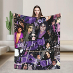 MJ Popi Kuningas Michael J-jackson Tekid Naljakas Pehme Visketekk Diivani Voodi Reisi Kontori jaoks Flanell Voodikate Voodikate 30x40in