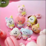 BTS BT21 Pehmed m&auml;nguasjad Kpop Pehmed m&auml;nguasjad loomad, Kevadine muinasjuttude sari set-12CM pink