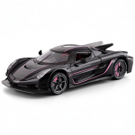 1:24 Jesko Absolut Super Sportauto Sulamist Metallist Valatud Mudelauto Laste M&auml;nguasjad Laps Lapsed M&auml;nguasi Poistele S&uuml;nnip&auml;evakingitused Kingitus must