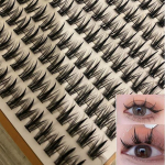 Worthbuy - False Eyelashes (various designs) Black - 1.3cm