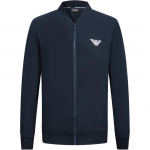 Emporio Armani S&uuml;gis/Talv 24 &Uuml;hev&auml;rviline T&otilde;mblukuga Pikkade Varrukate Jakk Meeste jakid Tume-Sinine 112107-4F571-00135 XL
