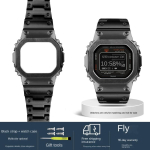 Casio G-SHOCK DW-H5600 Bluetooth pulsim&otilde;&otilde;tmisega k&auml;ekella rihma muudetud v&auml;ike plokk Tugevast roostevabast terasest rihm Raami korpus k&auml;ev&otilde;ru For DW-H5600 gray