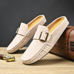 Luksuslikud Disaineri Trend Meeste Suede Nahast Poolkingad Meestele Muulad Sandaalid Vabaaja Kingad Slaidid Monk Strap Loaferid Sussid 38