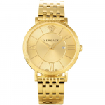 VERSACE meeste igavene k&auml;ekell, VENCA0524, kvartsmehhanism, veekindel, safiirklaas, kollase kullakarva sihverplaat, roostevabast terasest [Parallelimport]