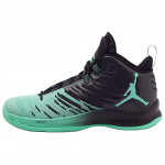 Jordan Super.Fly 5 Low top Basketball Shoes Men's Black Green 850700-032 40