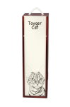 Toyger - wine box with a cat, alcohol box with graphics, personalized gift box from the Art-Dog brand