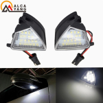 2 tk Canbus LED auto porilombivalgusti Volkswageni VW Passat B6 CC Touran Jetta MK3 Golf 5 jaoks LED-auto peegli aluse tuled gray