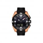 TISSOT T Touch Kvartsmehhanismiga Meeste K&auml;ekell Kell 45mm Must sihver Titaan Kullatud PVD-kattega Kella korpus T091.420.47.207.00 Regular Watch Box
