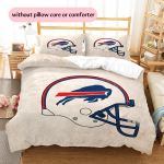 Buffalo Bills Muster Voodipesu Tekikomplekt Kodu Kaunistus Kingitus (1 * tekikott + 2 * padjap&uuml;&uuml;ri ilma s&uuml;damikuta) 135x200cm