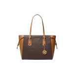 Michael Kors Mk Voyager Monogram Vintage Klassikaline Nahast T&otilde;mblukuga Kotikott Naiste tote Tume Pruun 30F8GV6T8B-252 Basic Set (Bag+Dust Bag)