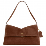 Coach Chelsea 36 Logo Surunupp-kinnitusega Nahast &Otilde;lakott Suur Naiste &otilde;lakott Soe Pruun CDT20-B4WBR Basic Set (Bag+Dust Bag)