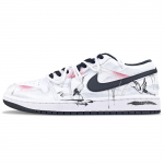 Jordan Air Jordan 1 Vintage Basketball Shoes Men's Low top Black/White/Gray/Red 553558-132(Team237-) 41