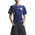 Adidas Argentina Koopia Tagasi Slim Fit &Uuml;mmarguse kaelusega Kootud L&uuml;hikeste varrukatega Jalgpallis&auml;rk Naiste topid KE2289 M