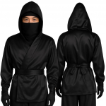 NINJA Ninja Cosplay Kost&uuml;&uuml;m Ajastu ja Maskeraadiks Autentne Ninja Kost&uuml;&uuml;m T&auml;iskasvanutele [kitamurasyokai] Draamad, &Uuml;ritused, Teater, - (Must, S) must