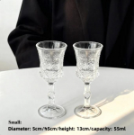 Luksuslikud kuldse servaga kristallist &scaron;ampanja- ja veiniklaasid - Elegantne jalaga klaas s&ouml;&ouml;gilauale, klubidesse, n&auml;ituseruumidesse, dekoratiivklaasid 55ml-420ml