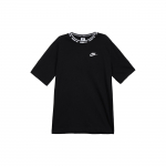 Nike Club Logo Prindiga Vintage &Uuml;mmarguse Kaelusega Spordiklassikaline Hingav L&uuml;hikeste Varrukatega T-s&auml;rk Meeste Topid Must FB7310-010 XL