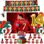Uus CR7 S&uuml;nnip&auml;evakaunistus Jalgpallistaari Peotarbed Jalgpallipeo Meened Laudlina Taldrik Paberitops Taust as the picture showe