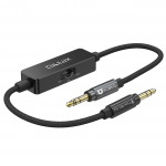 Cubilux TRS Line to Microphone Attenuator L&uuml;litatav Stereo Audio Adapteri Juhe DSLR-kaameratele ja Videokaameratele 30cm 3,5mm Kaabel, 3-astmeline