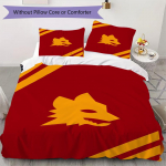 A.S. Roma Mustriga Voodipesu Tekikott Padjap&uuml;&uuml;r Kodu Kaunistus S&uuml;nnip&auml;evakingitus (1 * tekikott + 2 * padjap&uuml;&uuml;ri ilma s&uuml;damikuta)03 135x200cm