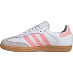 adidas Samba OG J Valge Poolroosa S&auml;ra Meeste Tennised Pilvevalge Kumm JP5480 38