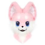 Loomapea mask karvane Fursuit kaisukoer rebane maskid pidudeks Cosplay kost&uuml;&uuml;mi aksessuaar white