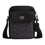Coach Turnlock 15 Logotr&uuml;kiga Sile Vasikanahast Mini &Otilde;la-Crossbody Kott Meeste kotid S&uuml;simust CAJ30-QBMI5 Basic Set (Bag+Dust Bag)