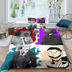M&auml;ng Skibidi Tualett Tekikott Padjap&uuml;&uuml;r Voodipesu Komplekt T&auml;iskasvanud Poisid T&uuml;drukud Magamistoa Kaunistus Laste Kingitus &Uuml;he- ja Kahekohaline Suurus 100x135cm