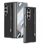 Z Fold 6 Galvaanilise kattega tavaline nahkkate Samsung Galaxy Z Fold 6 jaoks S Peni ja S Peni hoidjaga &Otilde;huke k&otilde;va kate for Samsung Z Fold 6