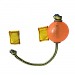 Koeratreeningu magnetpall, oranž/sinine pehme pall k&ouml;iega (Orange,15*17*9cm&Agility Equipment) oranž