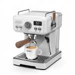 HiBREW H10 Plus Espresso kohvimasin, 20Bar poolautomaatne kohvimasin, kiire kuumenemine, temperatuurikontroll, aurupihusti cappuccino ja latte jaoks valge