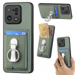 Kokkupandav Kaardipesa Rahakott &Uuml;mbris Xiaomi Redmi Note 13 12 Pro Plus 11 10 12T 13 lite POCO X5 X4 X3 NFC jaoks Kott R&otilde;ngashoidja Kate RM Note13ProPlus 5G roheline