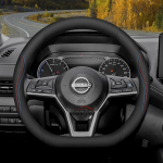 Nahast auto roolikatet Nissan Qashqai J11 J10 J12 Tiida Juke F15 Navara D40 X-trail T30 T31 T32 T33 Pathfinder R51 jaoks Type D black gray gray