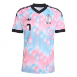 Adidas 2026 Maailmameistriv&otilde;istlused Belgia Rahvuskoondis Kevin De Bruyne 7 V&otilde;&otilde;rsil Quick-Dry L&uuml;hikeste Varrukatega V-kaelusega Jalgpallis&auml;rk F&auml;nni Versioon Meeste s&auml;rk JM8386-7 L