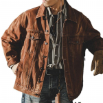 American Retro Denim Jacket Meeste avara liibumisega Trendikas ilus t&ouml;&ouml;jakk M