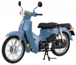 Fujimi Models NEXT Seeria Honda Super Cub 110 Street 1/12 Nr.1 EX-6 (Bonnie Blue) 12NX-1 EX-6