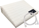 95% Orgaaniline Puuvill 5% H&otilde;bekiud Antibakteriaalne Antistaatiline Juhtiv Geomeetriline Kudumistehnika Kuningasuurus Voodipesu Komplekt Flat Bed Sheet&153*203cm beež