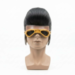 Elvis Retro Rockabilly Punk Lateksmask Kuldsete Prillidega T&auml;ispea Cosplay Mask Halloweeni Karnivali Teemapidu Kost&uuml;&uuml;mirekvisiidiks