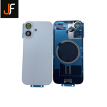 Kvaliteetne iPhone 17 mobiiltelefoni korpuse asendus kaameraklaasi ja klaasriba disainiga JF br&auml;ndilt Apple IPhone&For iPhone 16 plus must