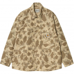 Carhartt WIP Liam Jakk Desert Duck Camo Ruudukujuline Silt Rinnatasku Pikkade varrukatega Jakk Meeste Jakk I034564-2R4-XX M