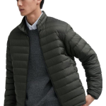UNIQLO &Uuml;hev&auml;rviline k&otilde;rge kraega kerge p&uuml;stjope meestele pealisr&otilde;ivad 463247-56 S black