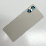 Tagakaas Sony Xperia 5 V XQ-DE54 jaoks Aku Tagakaas Tagumine Korpus Korpuse Osad Kaameraklaasiga Objektiiviga Silver With Lens gray