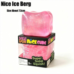 Needoh Nice Berg Giant Sensorikakuubik Maltoosim&auml;nguasi 4-pakk Mini Beebi Teenie Kuubik Pigistatav Aeglase Tagasil&ouml;&ouml;giga Stressileevendaja Sensoriline M&auml;ng