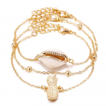 Suvised ananassikoorega avatud k&auml;ev&otilde;rukomplektid naistele v&otilde;luketi k&auml;ev&otilde;ru ehete kingitused style1