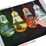 5D maalimine teemantidega Hooaeg Teemantmaal Maastik Teemanttikandid 20X30