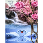 5D DIY Teemantmaaling Luiged kose maastik t&auml;ispuuritud &uuml;mmargune teemanttikandid 20X30CM