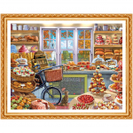 T&auml;is&uuml;mmargune puur 5D DIY teemantmaal  Pagari&auml;ri  3D tikandid ristpistes 20X30CM