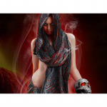 Teemant 5D DIY Teemantmaal Seksikas Preestrinna Teemanttikandid Ristpistes Kodukaunistus 20X30CM