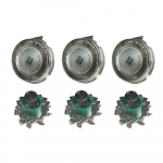 3 tk pardli asendusterapead, mis &uuml;hilduvad seadmega Philips RQ11 Dual Precision 3Pcs